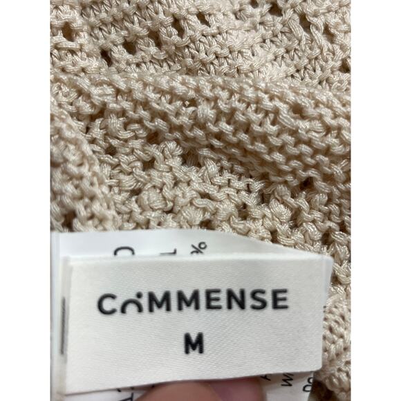 Commense Crochet Maxi Dress Hollow Out Bodycon Knit Dress Resort Beach Tube Top - Picture 3 of 4
